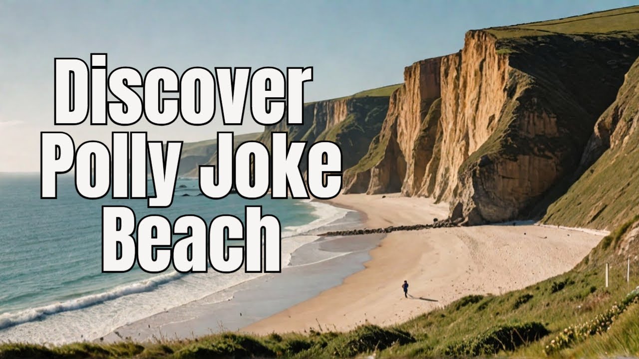 Enjoy a virtual walk along the clifftops to the sheltered cove of Polly Joke Beach, Cornwall.