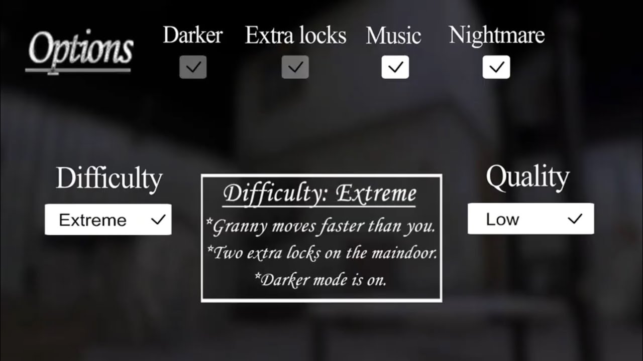 Granny Extreme Mode Nightmare Mode Extra Locks No Deaths Only On Day 1 Version 1.8 Full Gameplay