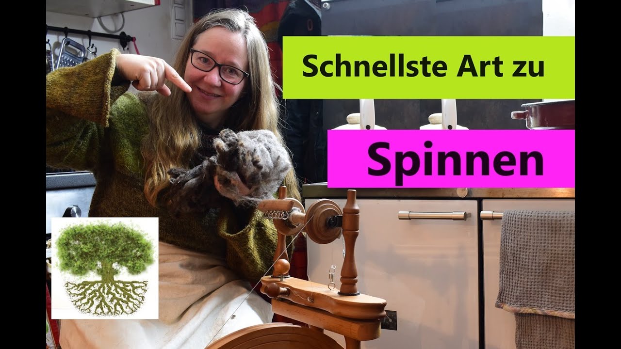 Spinnen mit wenig Aufwand - aus der Flocke spinnen und Zeit und Geld sparen