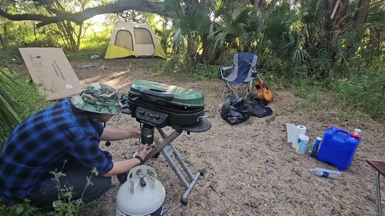 Making dinner Outdoors #camping 