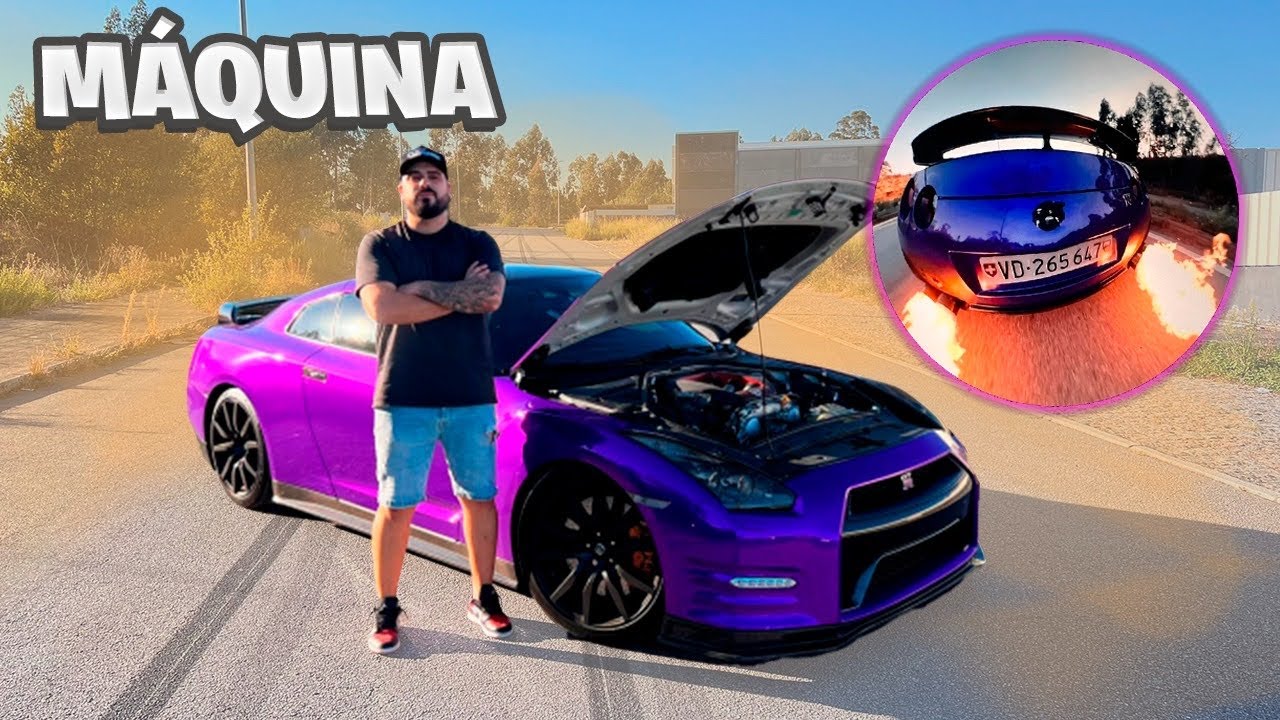 NISSAN R35 GTR COM 850CV E GRANDES LABAREDAS !!!