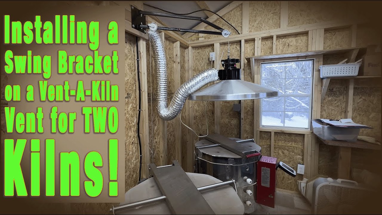 Установка поворотного кронштейна Vent-A-Kiln для попеременной вентиляции двух печей!