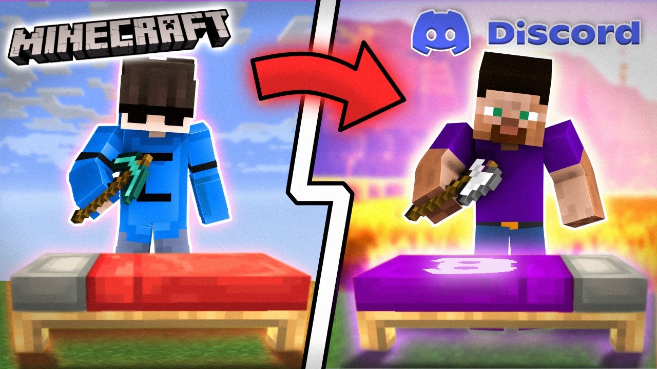 Игрок в Minecraft снова пробует сыграть в Bedwars в Discord...