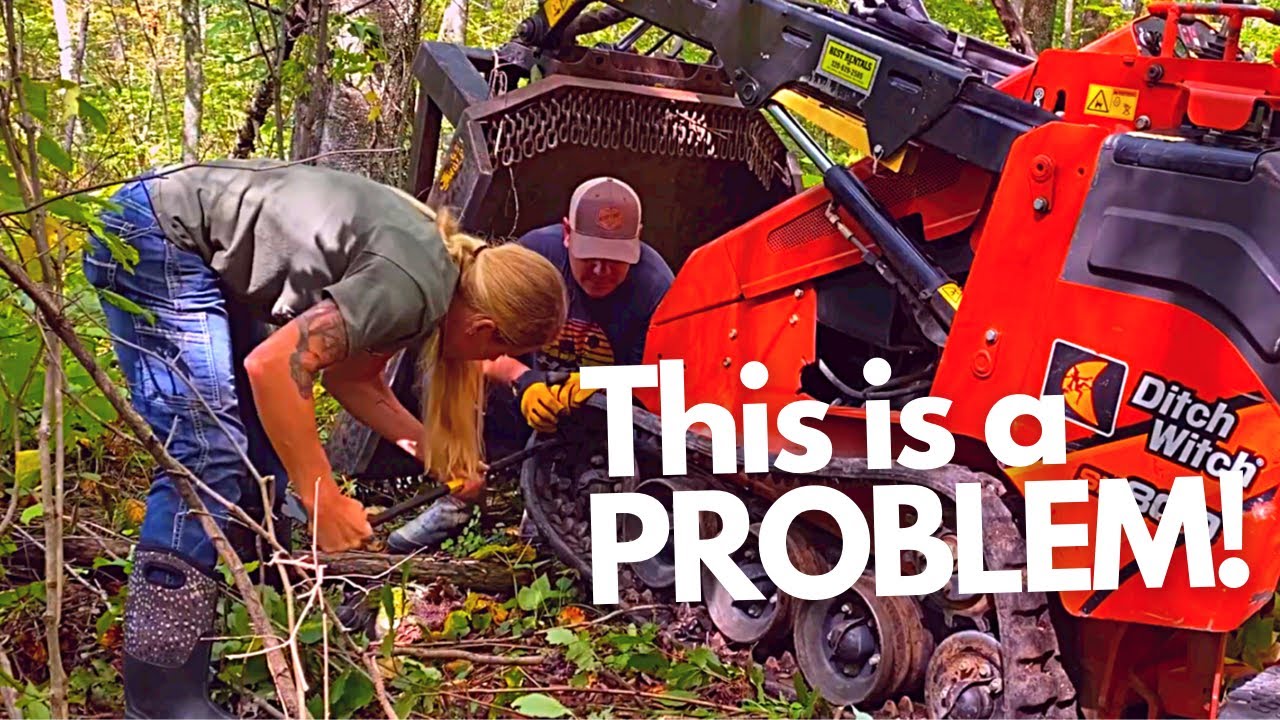 The Wheels Fell Off..... Ditch Witch Track Fix & Path in The Woods
