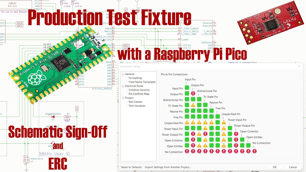 Production Test Fixture - KiCAD ERC and Schematic Sign-Off