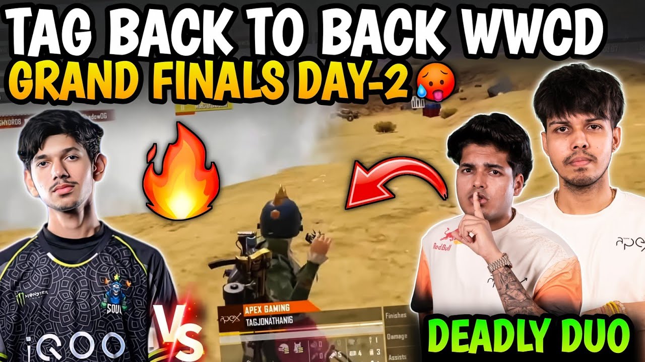 🇮🇳Team Apex Gaming Double Wwcd🐐💀 TAG Vs Soul🔥 TAG Highlights Today✅