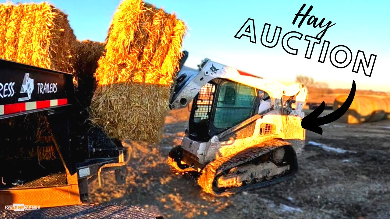 Struggling to get hay to Amish HAY Auctions! (Trailer about on FIRE!)