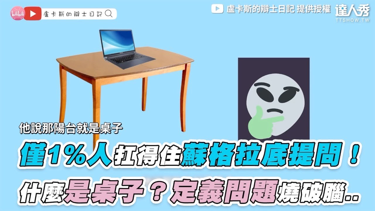 【僅1%人扛得住蘇格拉底提問！ 什麼是桌子？定義問題燒破腦..】｜@debatemalaysia