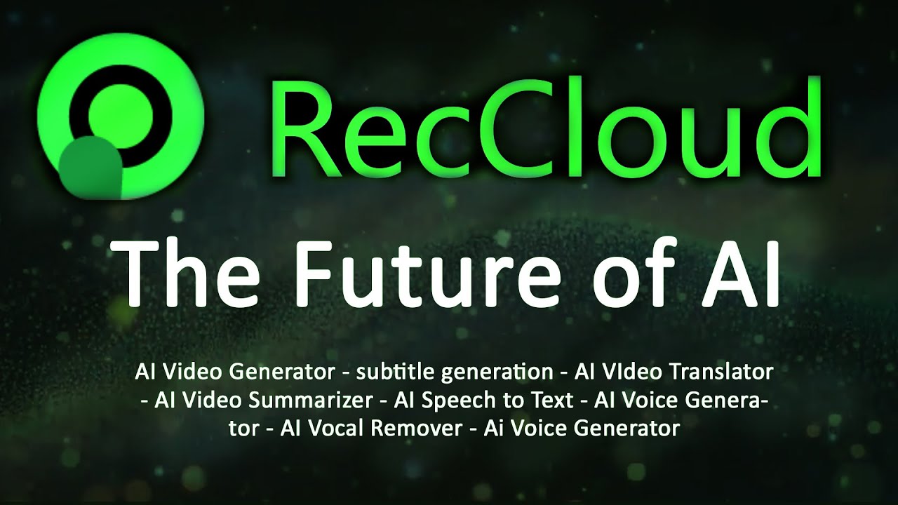 RecCloud AI Review - AI Powered Audio & Video !  [ REVIEW ]
