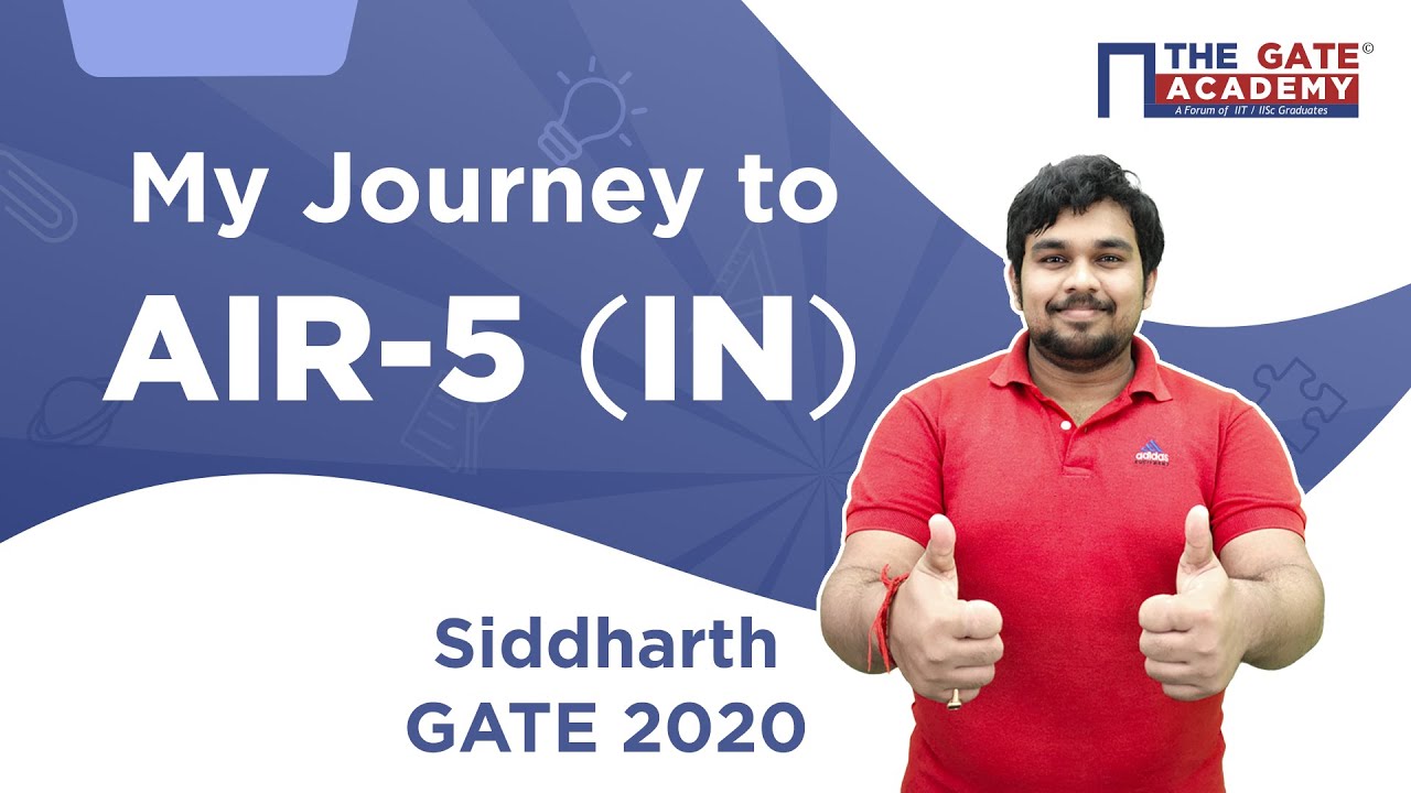 GATE 2020 Ranker Interview |Siddharth (IN, AIR 5) | THE GATE ACADEMY, Kolkata Center | GATE Toppers