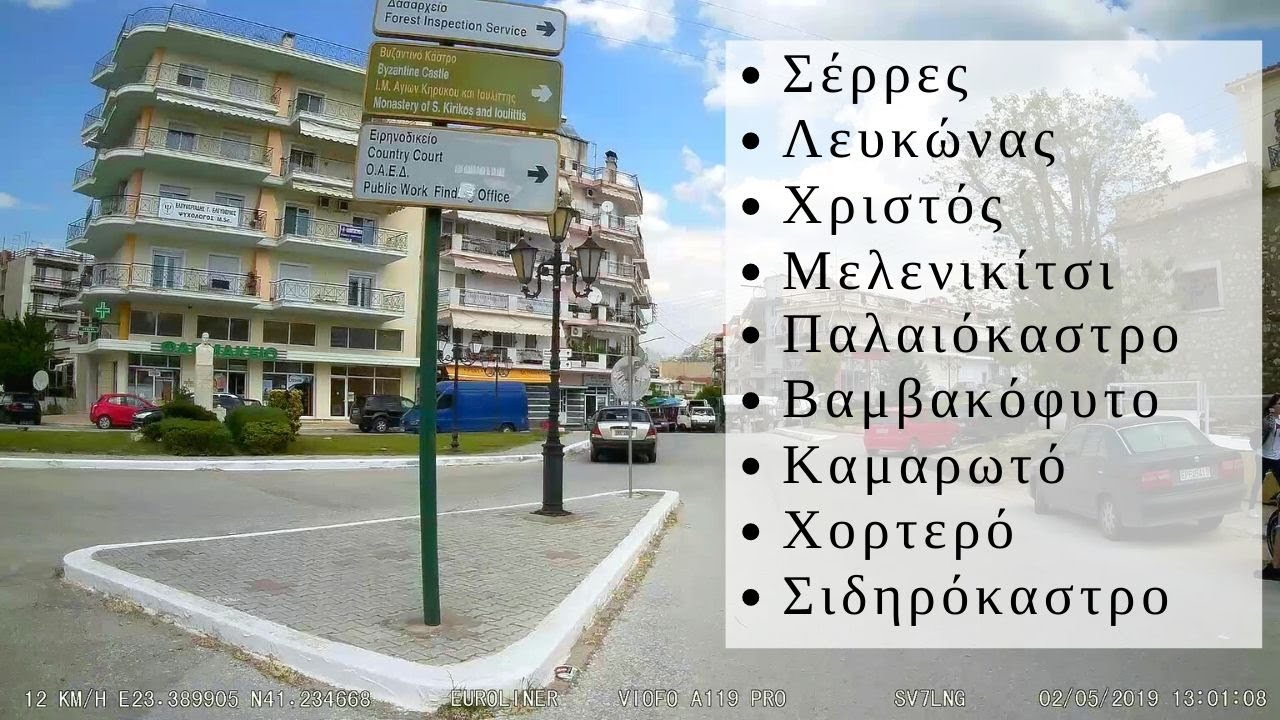 Λευκώνας-Χριστός-Μελενικίτσι-Παλαιόκαστρο-Βαμβακόφυτο - Καμαρωτό-Χορτερό-Σιδηρόκαστρο.