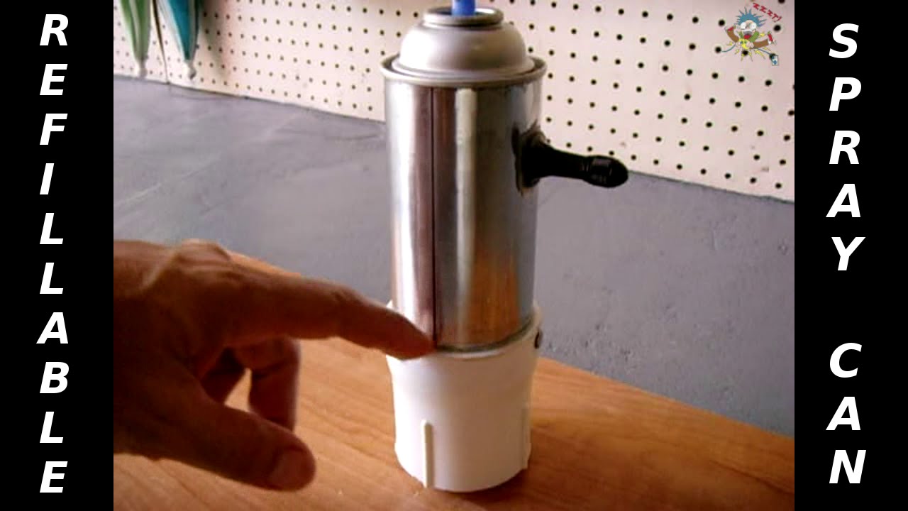 REFILLABLE SPRAY CAN For Penetrants/Pesticides/Air/Paint