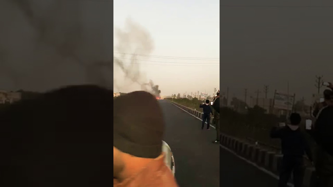 Gujarat near surat gas tankers lorry blast