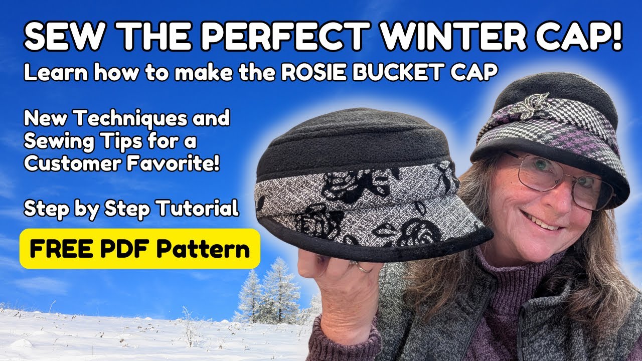 The perfect Winter Bucket CAP - Free pattern and step by step tutorial.  New techniques.