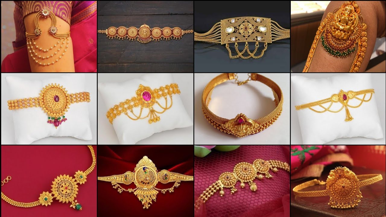 Bajuband/Bajuband Design/Bajubandh Designs In Gold/Vanki Rings Gold designs/Bajuband Ki Design
