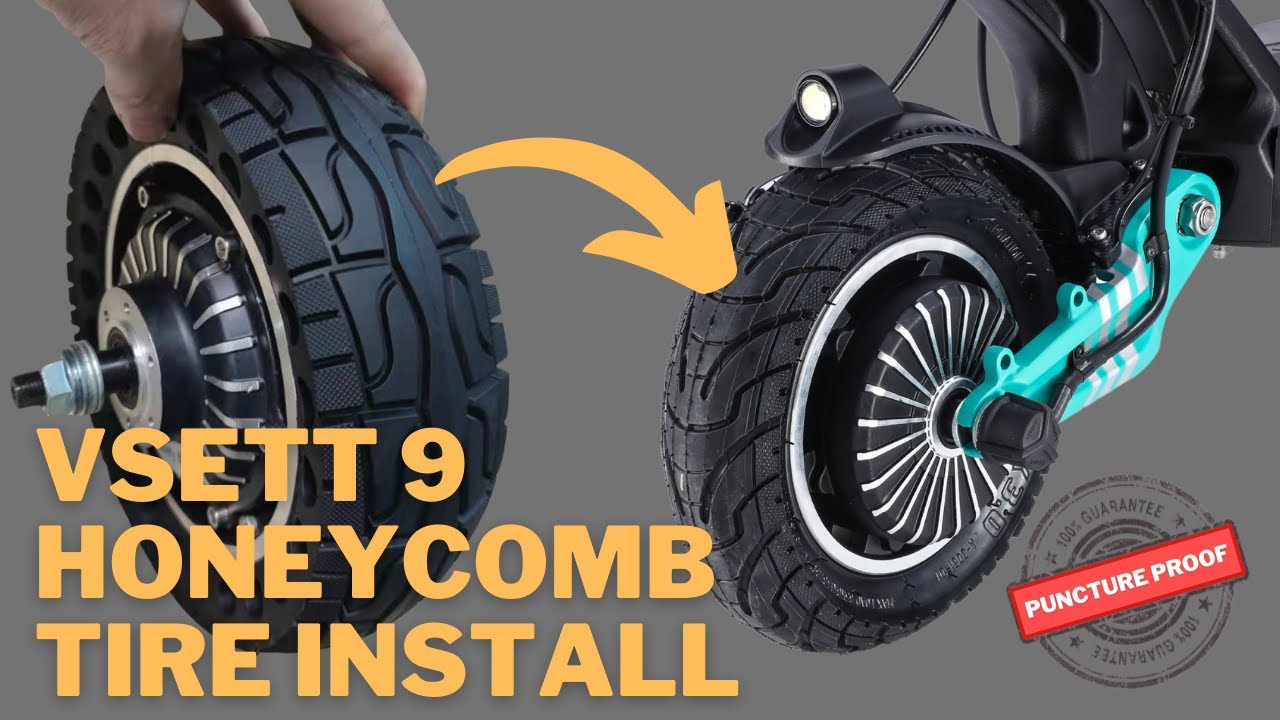 Honeycomb Tire Installation for VSETT 9 and 9+