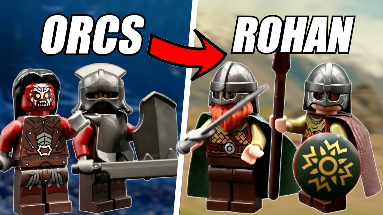 Строительство двух башен из LEGO