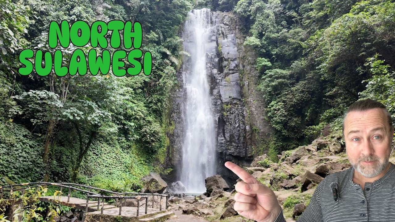 Rainy Season Waterfall Walk | Calm Forest Escape Manado, Indonesia.