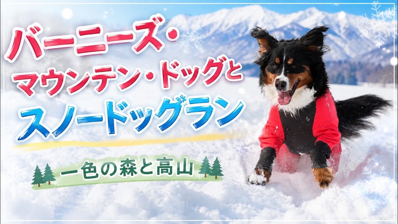 バーニズ・マウンテン・ドッグとスノードッグラン