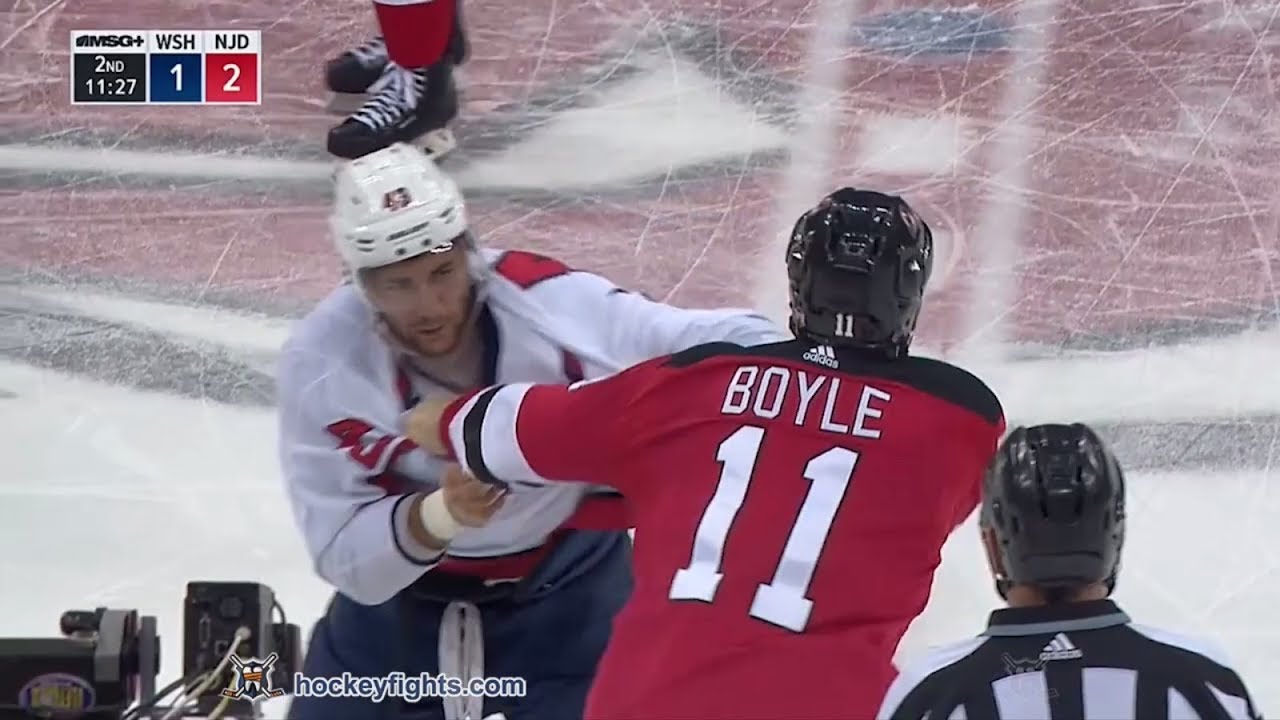 Tom Wilson vs Brian Boyle Jan 18, 2018