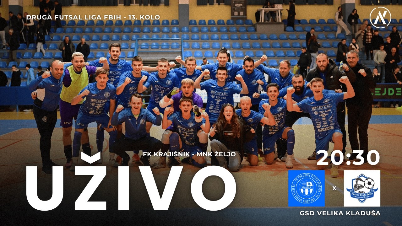 13. kolo Druge futsal lige FBiH | FK Krajišnik - MNK Željo