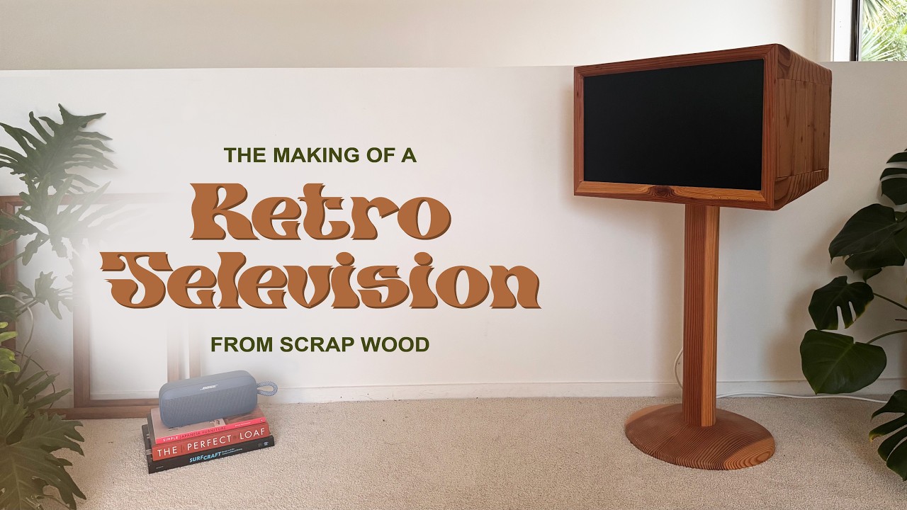 Making a Retro TV Stand From a Monitor and Scrap Wood