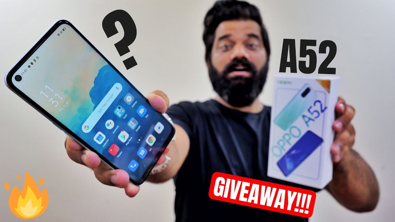 Oppo A52 Unboxing & First Look - Neo Display | 5000mAh | 12MP Quad | Giveaway🔥🔥🔥