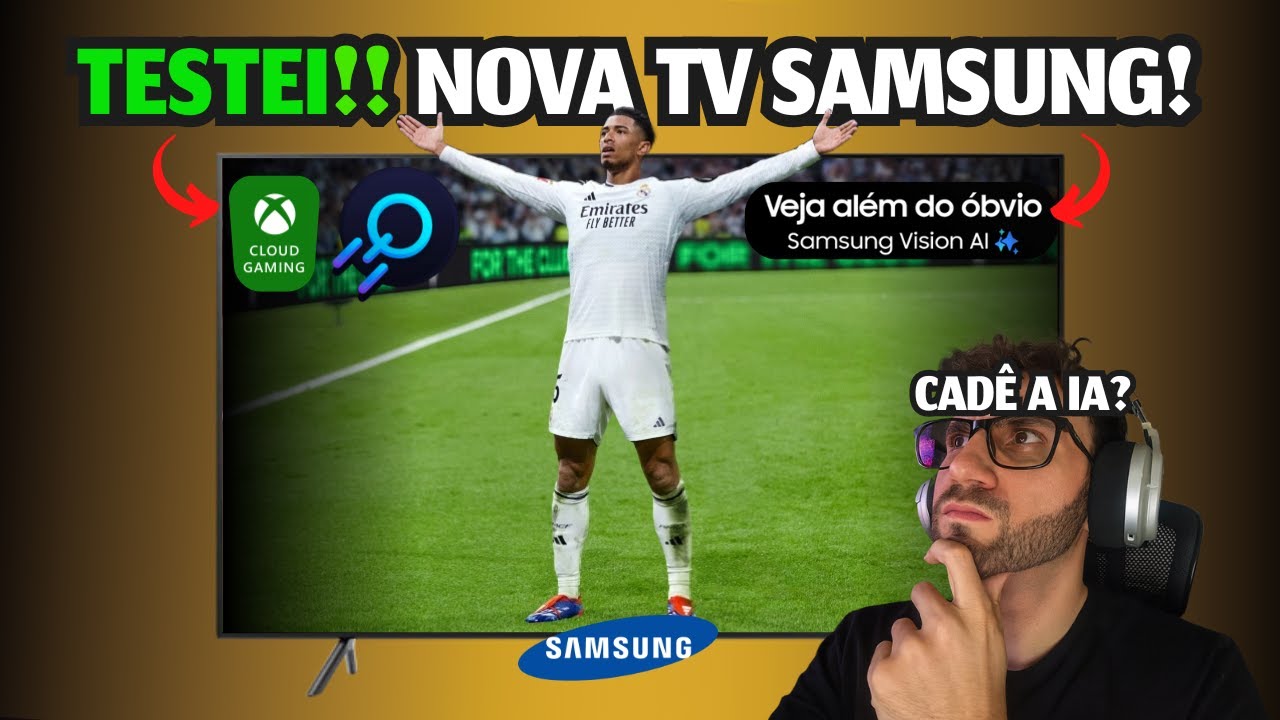 TESTEI a Nova TV SAMSUNG com IA jogando no xCloud e Boosteroid!