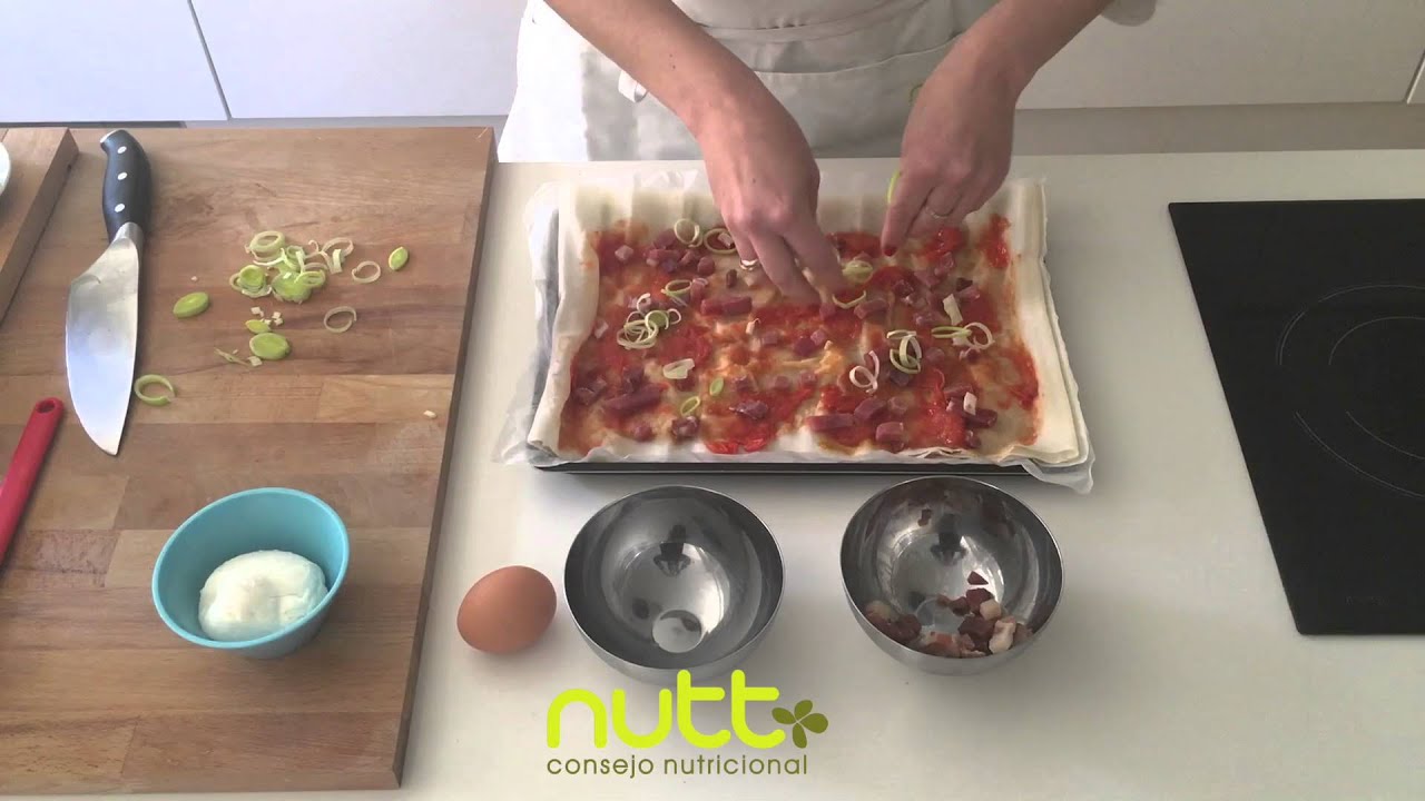 Pizza con masa filo