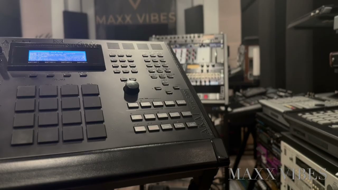 Akai MPC 3000, a machine that needs no help to dominate. 