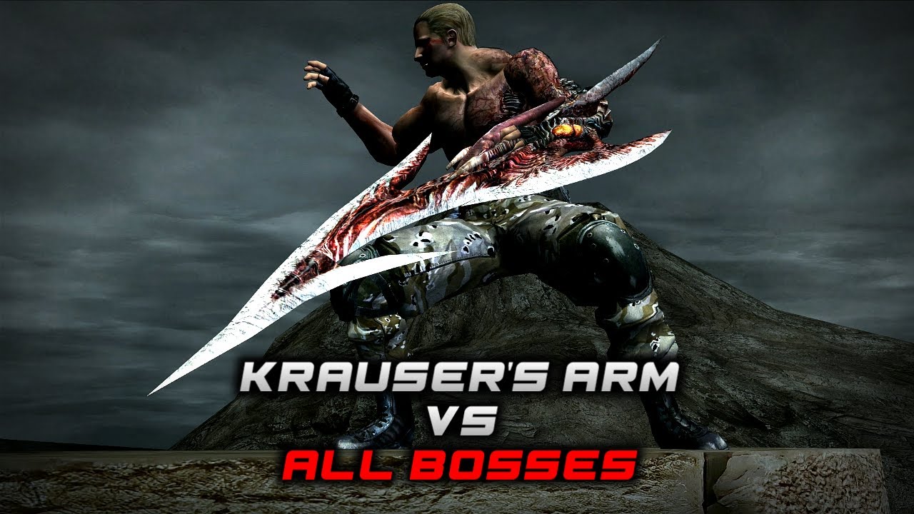 Krauser's Arm VS All Bosses - Resident Evil 4 HD Project