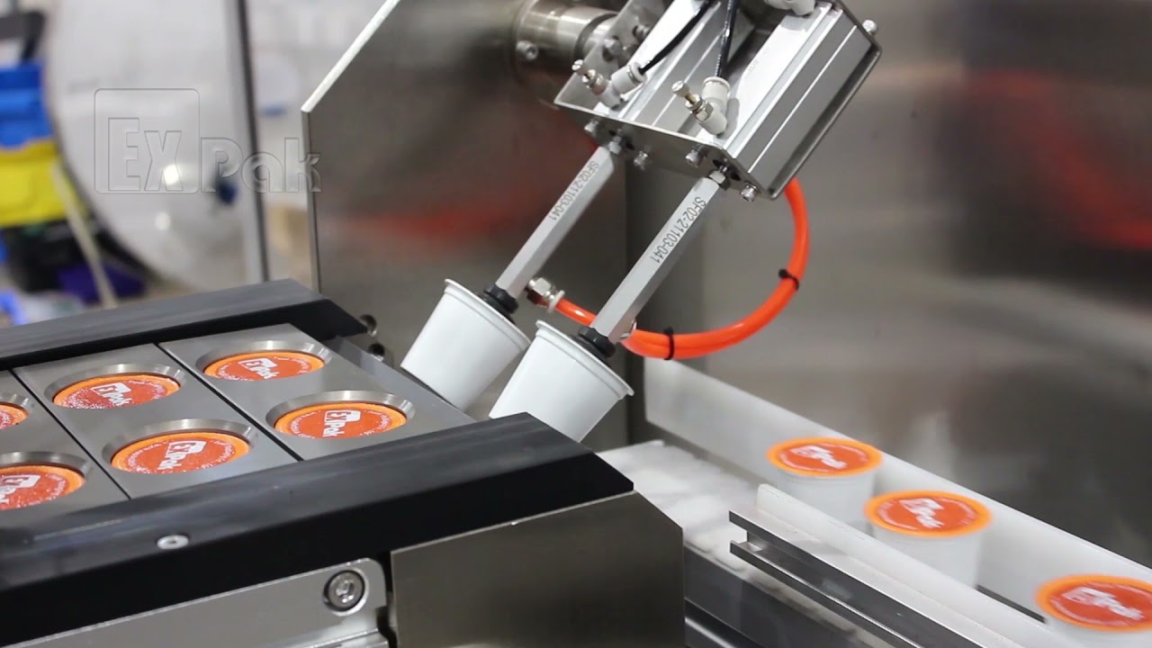 Twin Lane K Cup Filling and Sealing Machine With Weight-Checking Kcup packaging line
