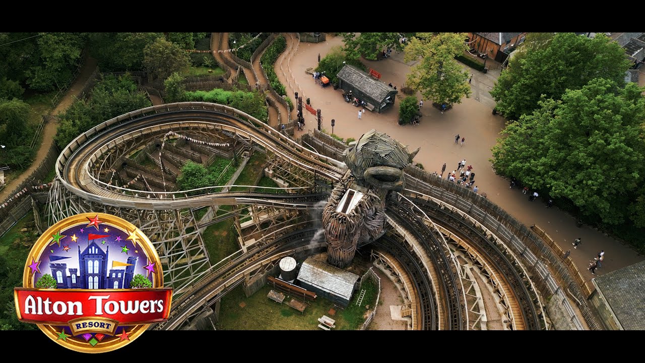 Alton Towers From Above! - 4K Drone Footage 2023