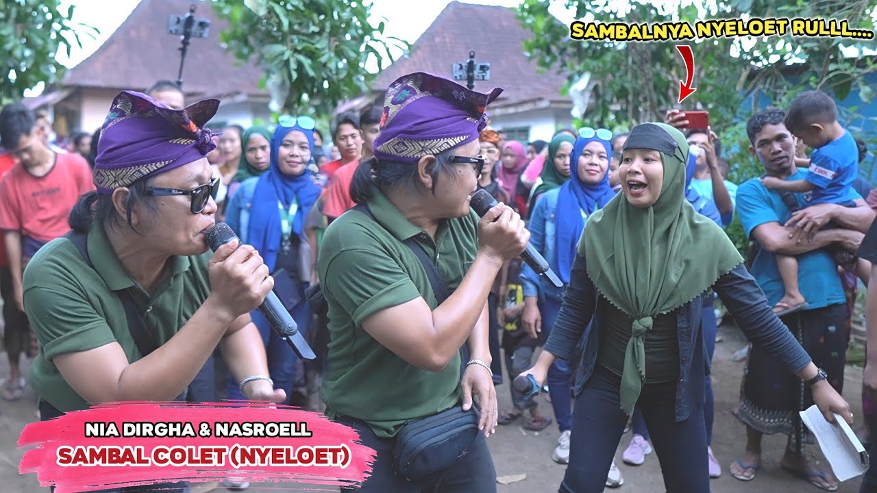 KELUCUAN NASROELL BIKIN NIA DIRGHA KETAWA TAK TERKENDALI DI LAGU SASAK SAMBEL COLET IRAMA DOPANG