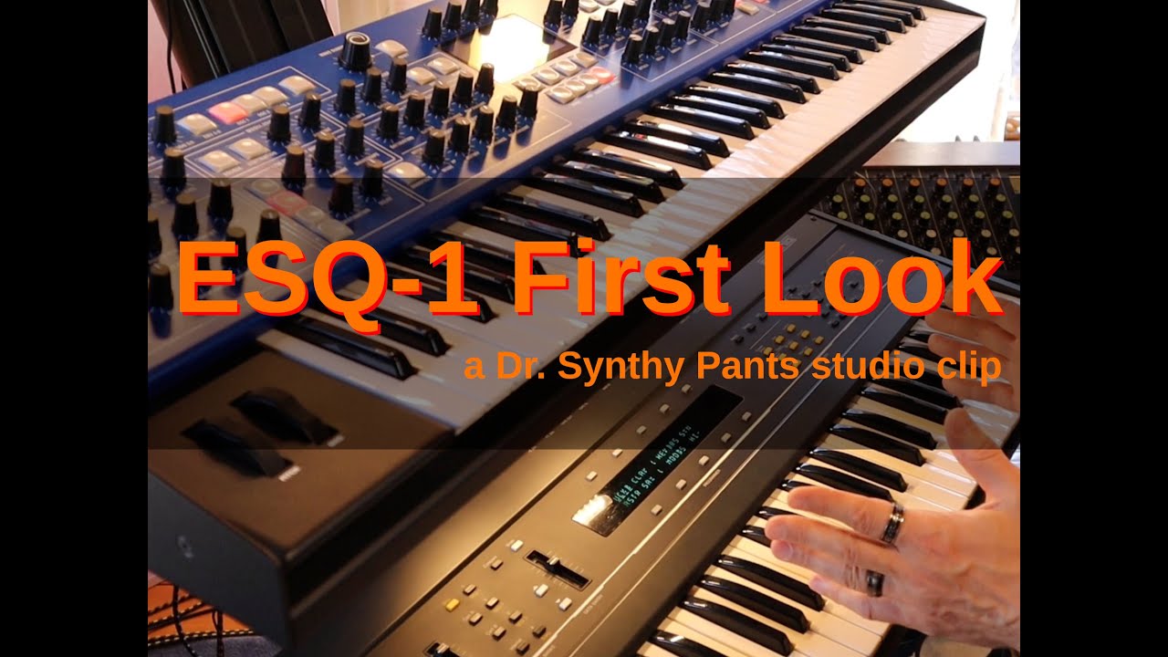 Ensoniq ESQ 1 First Look | Synth Discussion | Live Studio Performance