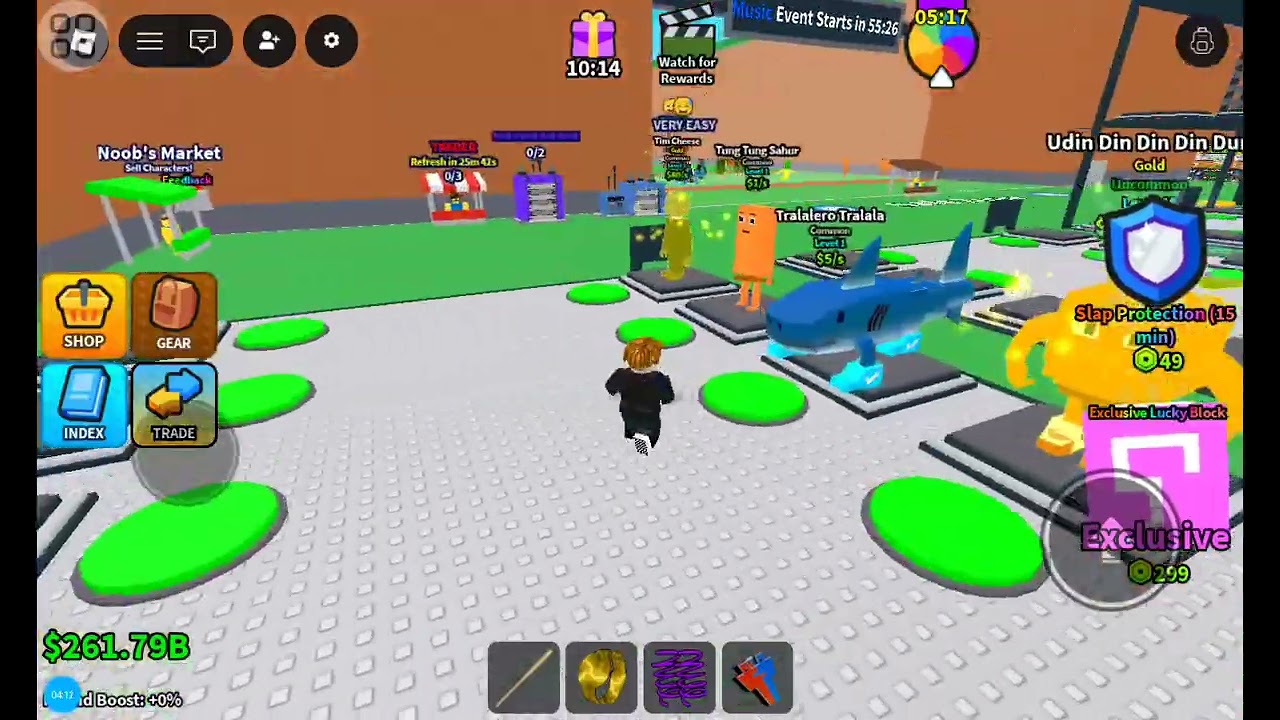 Day 2 of playing nodded game of escape tsunami for brainrots