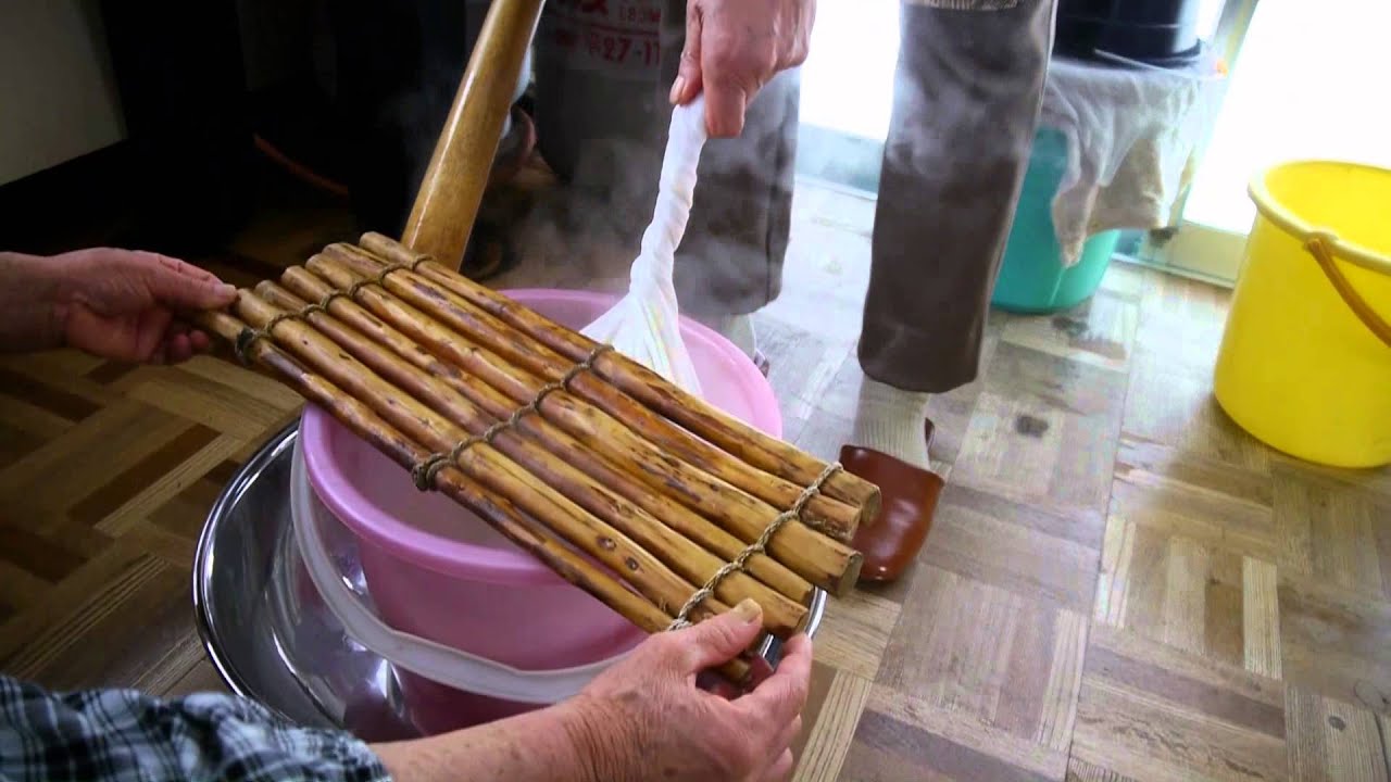 豆腐の作り方―鮭川村の家での豆腐作り