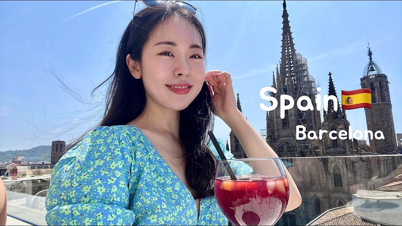 Eng)나혼자 스페인여행#2 🇪🇸가우디투어 난 글쎄.. | 인생샷 루프탑바 | 벙커야경 | 1일 3타파스 | 해변 | 쇼핑 (Spain vlog. Barcelona)