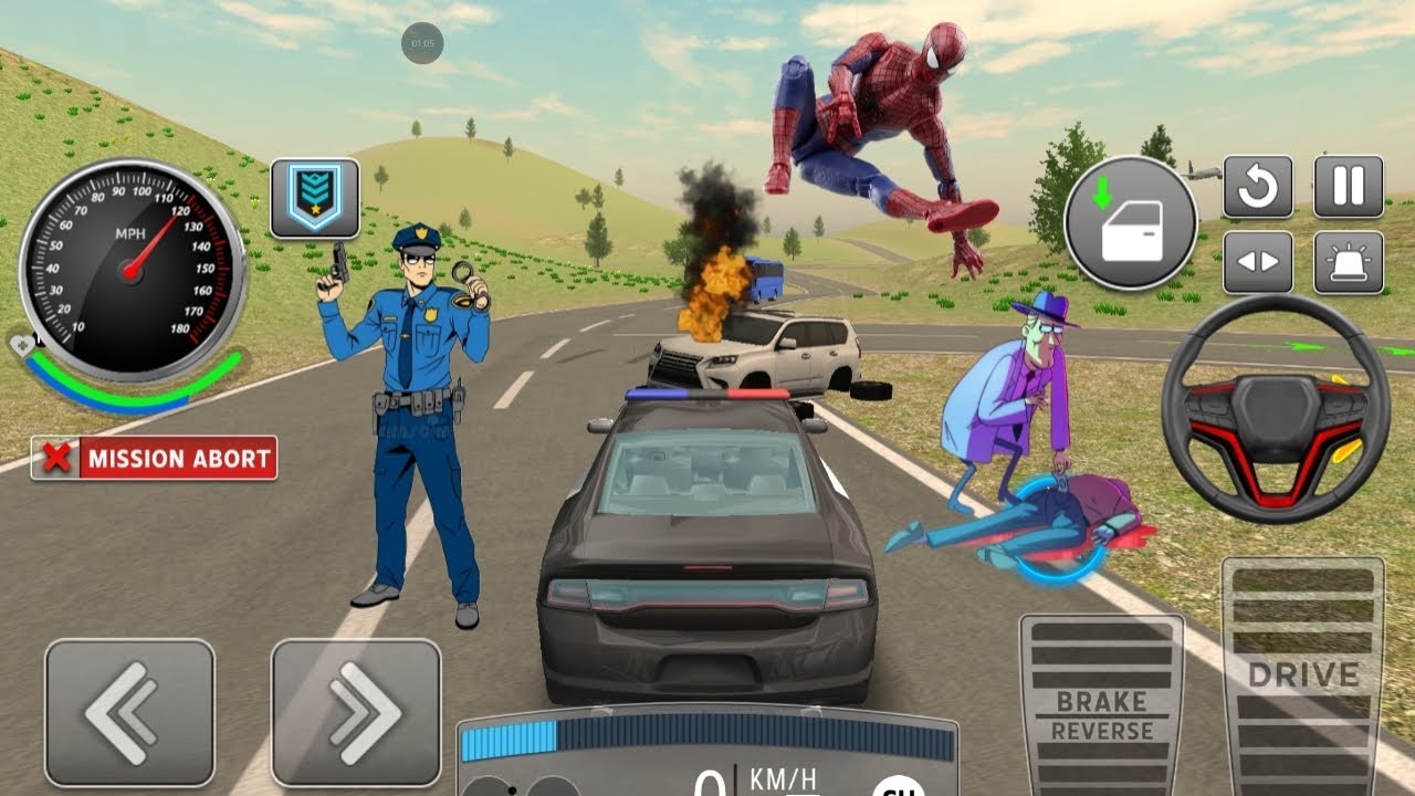 City Police Car Chase | Android 3D GamePolice Car Driving Simulator | Real Chase Action