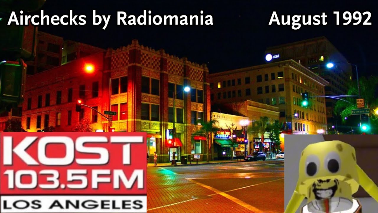 KOST 103.5 with Ted Ziegenbusch - Pasadena-Los Angeles, CA - August 24th, 1992 (Part 2)