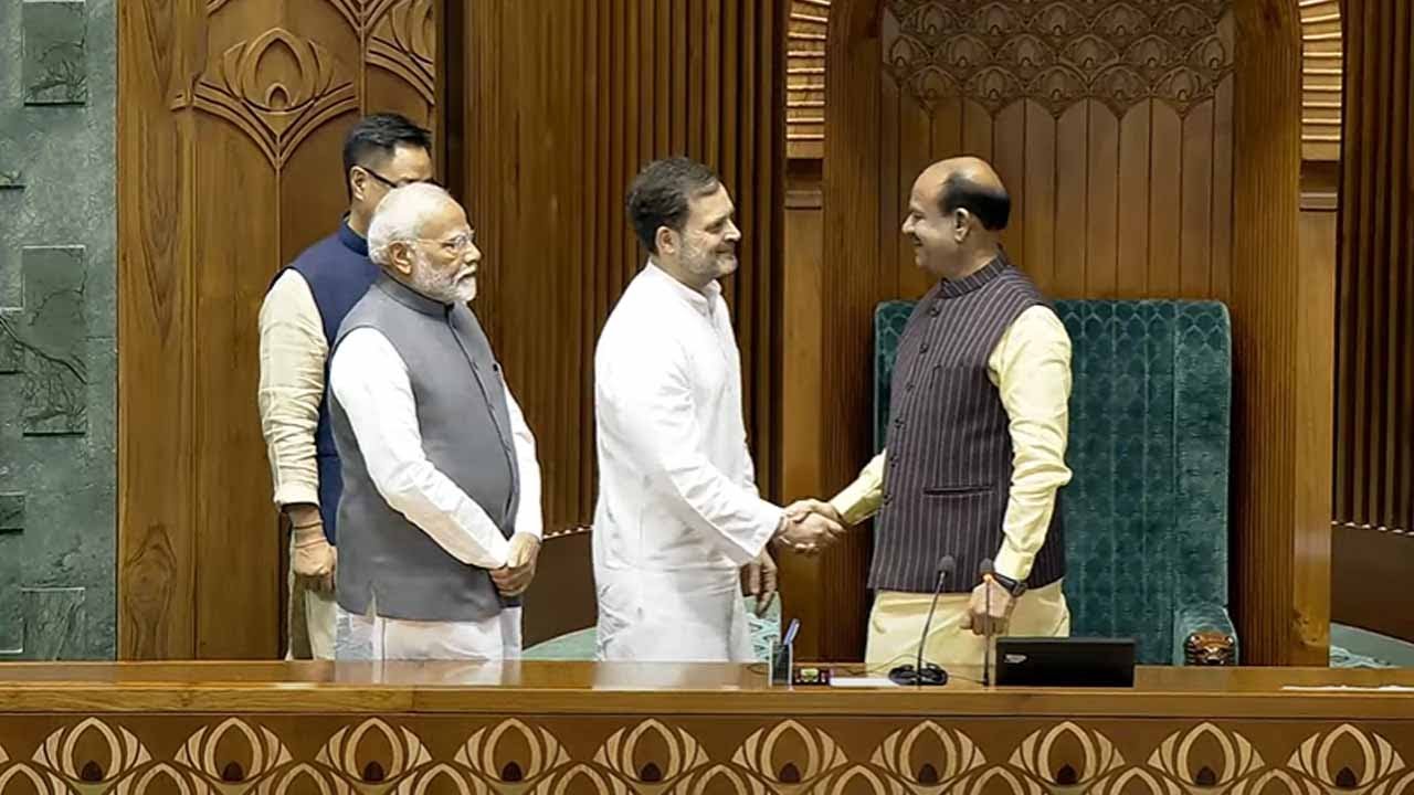 Om Birla Elected 18th Lok Sabha Speaker 2024 | PM Modi | Rahul Gandhi | BJP | Parliament, New Delhi