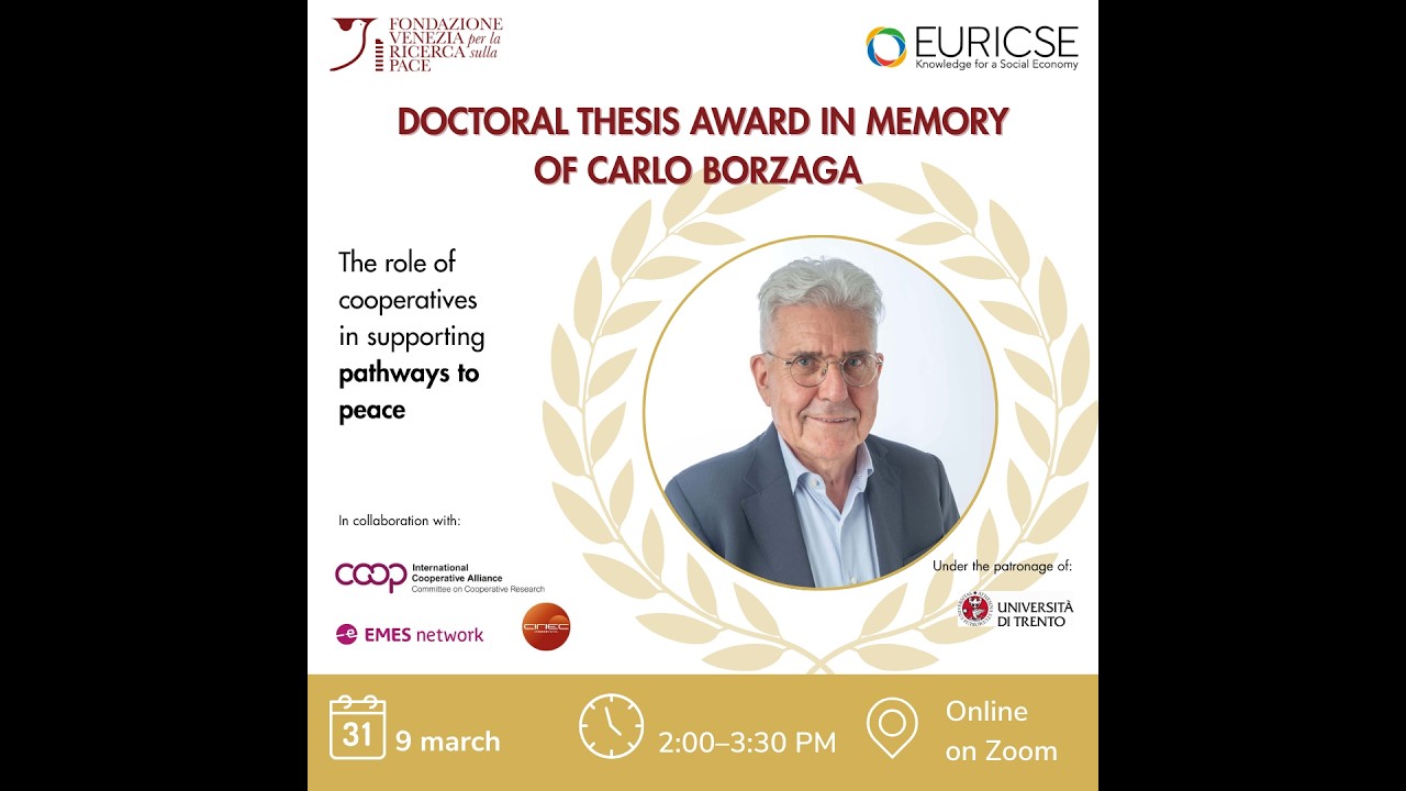 Doctoral Thesis Award established in memory of Carlo Borzaga.