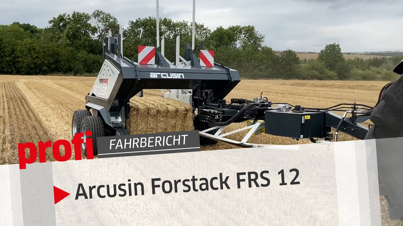 Ballensammler Arcusin Forstack FRS 12 | profi #Fahrbericht