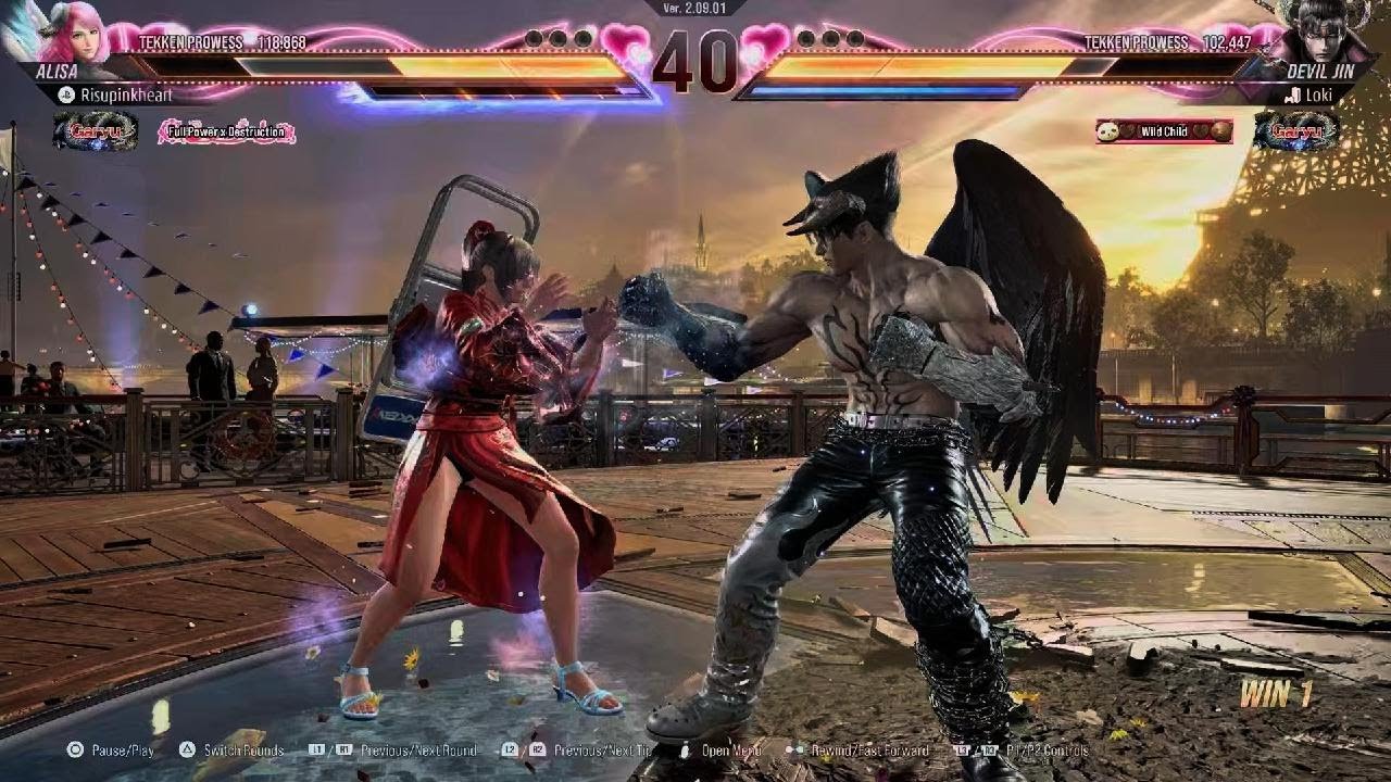 TEKKEN8_Aerith Vs Devil Jin🤣👍👊😆