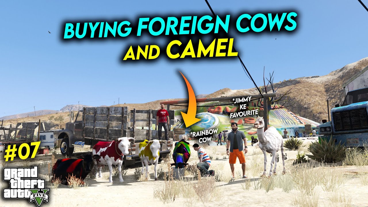 BUYING FOREIGN COWS AND CAMEL FOR JIMMY - [GOP] Ep #06 - GTA 5 MODS