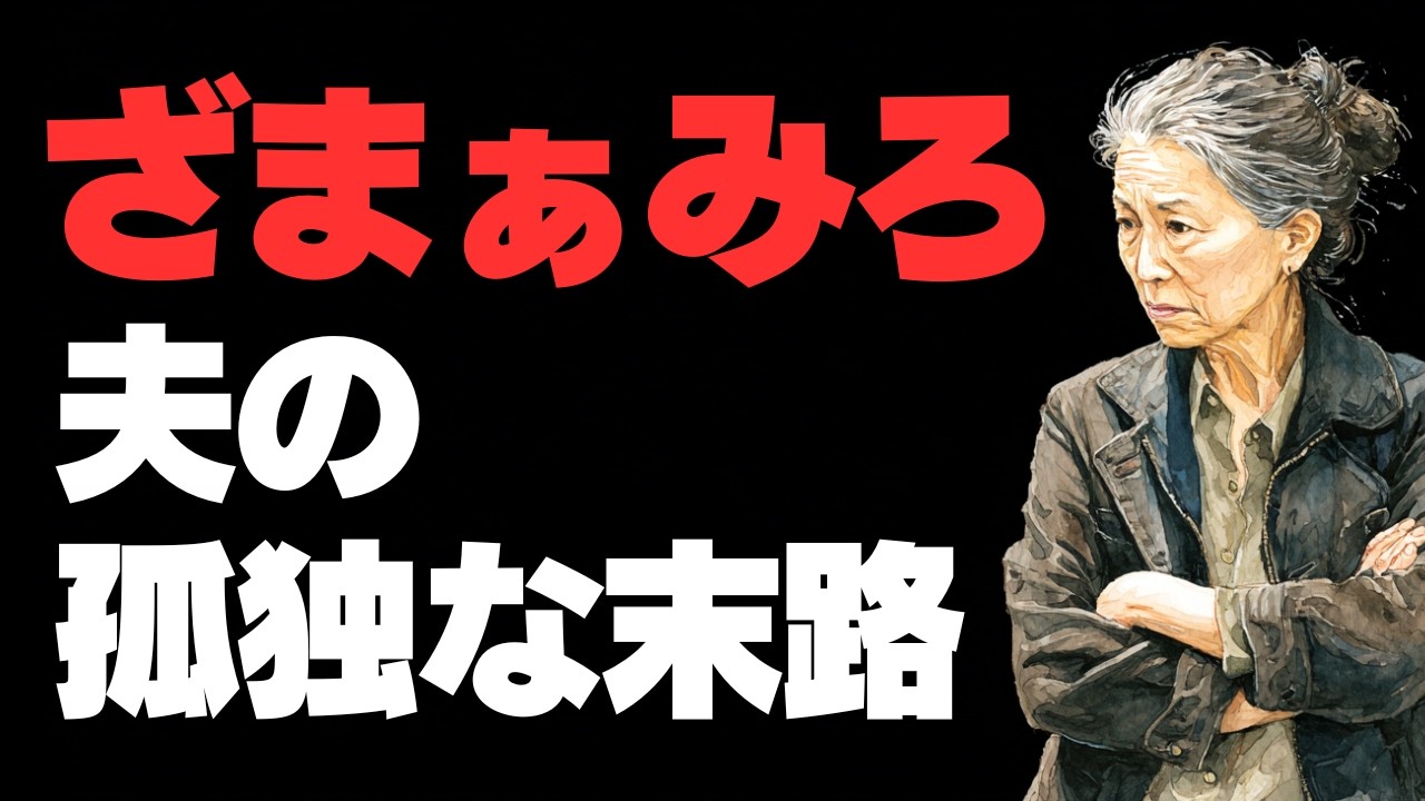 【因果応報】「誰が飯を食わせてやってるんだ」と威張り続けた夫の末路、誰にも相手にされない孤独な老後。