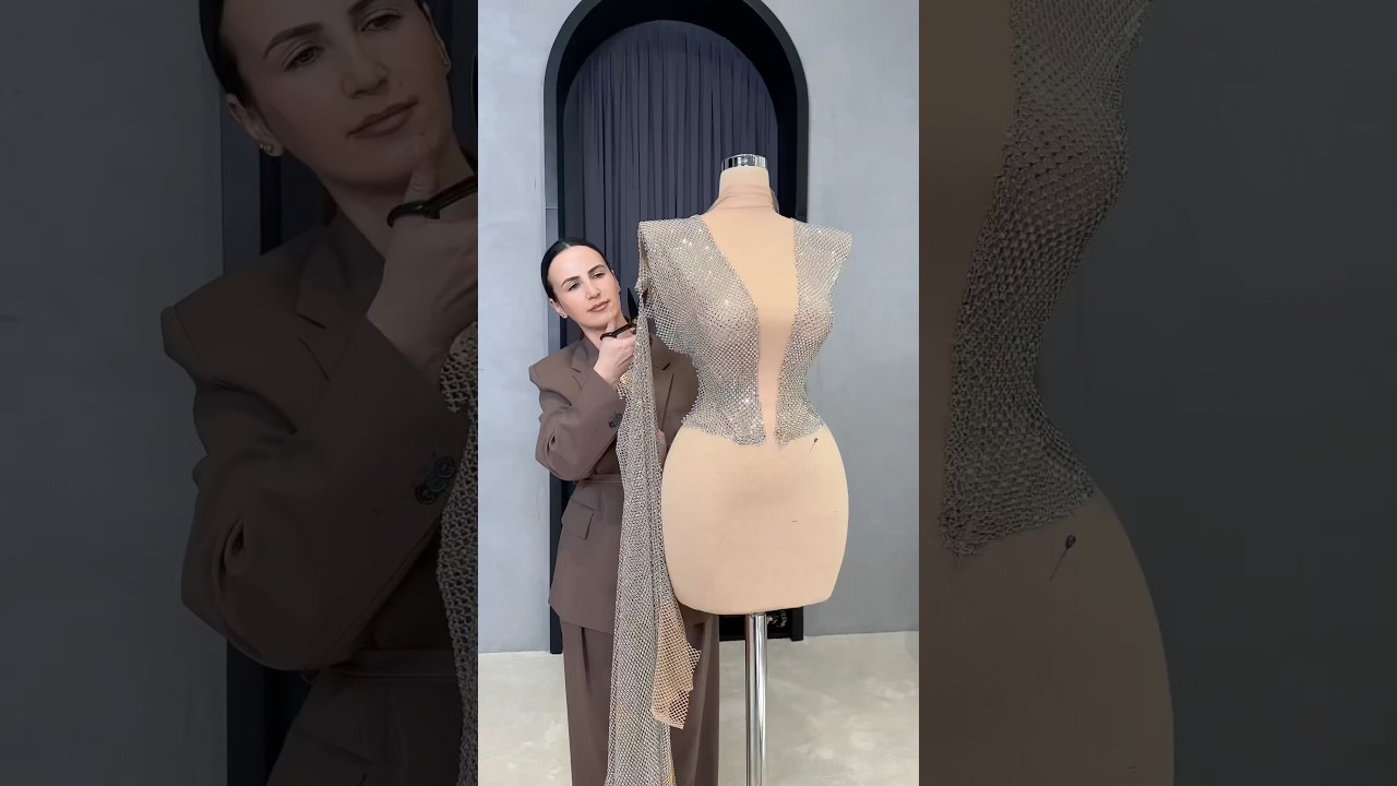 POV: Turning silver fabric into pure magic ✨