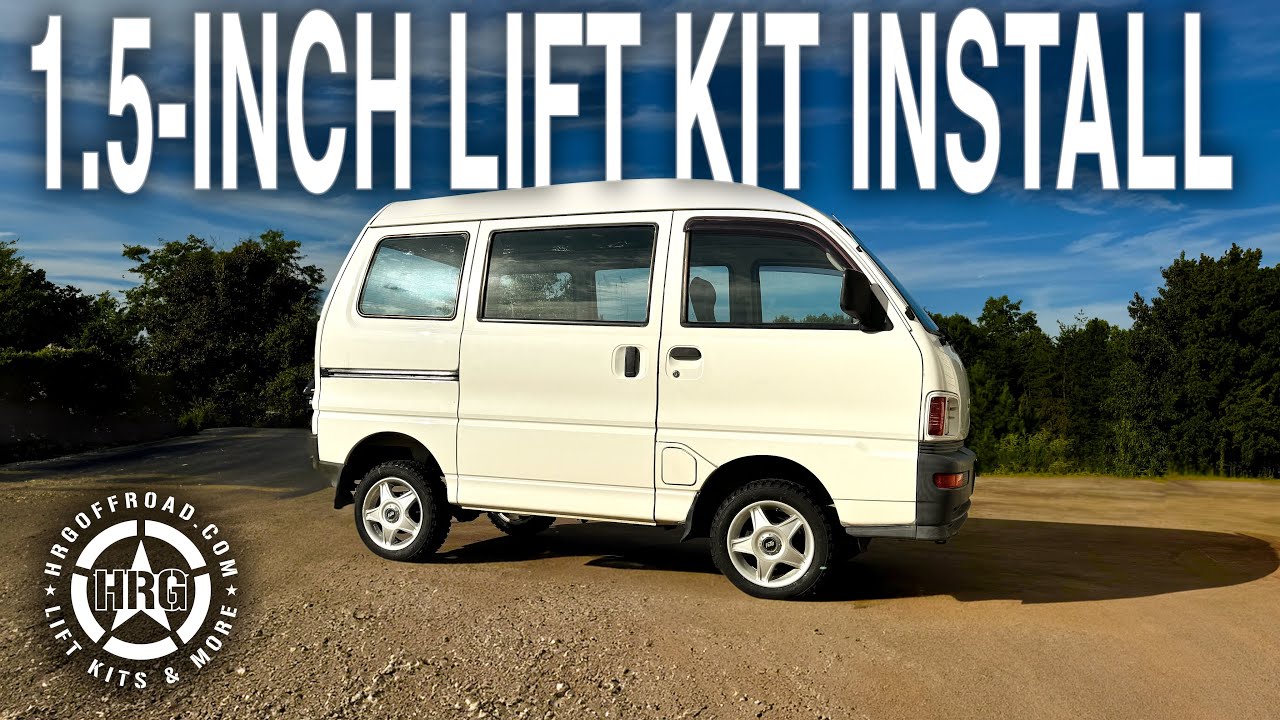 How to lift the 1990-1998 Mitsubishi Minicab van with the HRG Offroad lift kit!