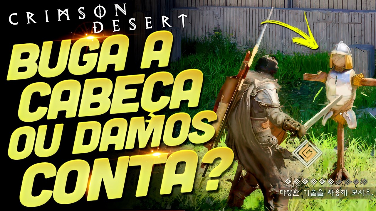 TUTORIAL E CONTROLES DE CRIMSON DESERT PARECEM REVELAR UM SISTEMA COMPLEXO, MAS DAMOS CONTA, CERTO?