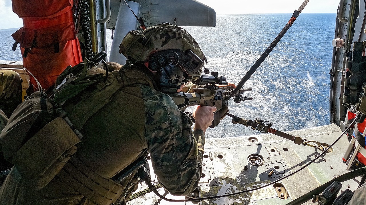 U.S. Marines Conduct Aerial Sniper Training & Shipboard Live-Fire (2026)